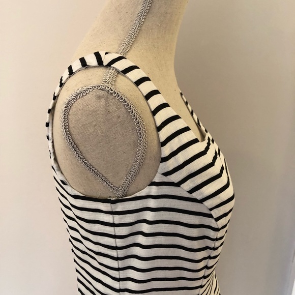 Tiana B Black Stripe Dress - Picture 3 of 8